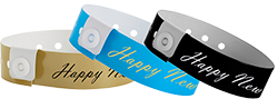 New Year Wristbands for Events.