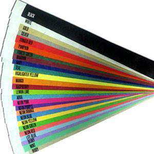 3/4" Tyvek Wristbands Solid Colors