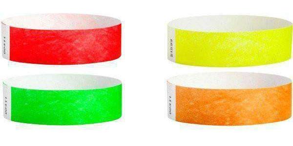 1" Tyvek Paper Wristband Solid Colors