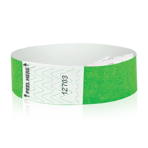 3/4" Tab-Free Wristbands Solid Colors