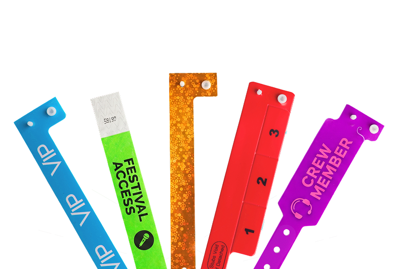 New: Design custom wristbands to fit your vibe and event!
