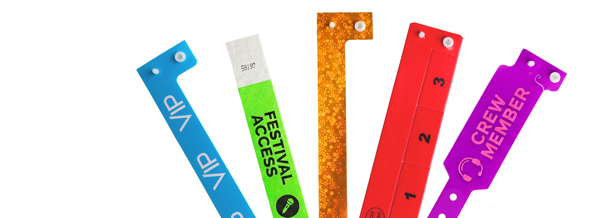 New: Design custom wristbands to fit your vibe and event!