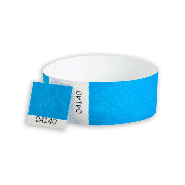 Custom 1" Tyvek  Dual Numbered Wristbands