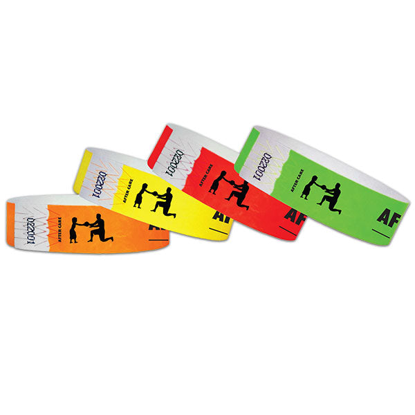 3/4" Tyvek After Care Wristbands
