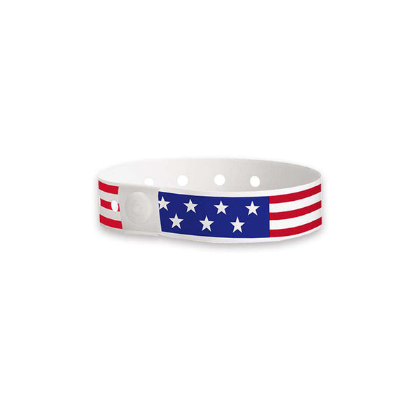 American Flag Plastic Wristbands Design 2