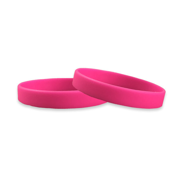 Pink Silicone Wristbands