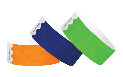 1" Tyvek Solid Color Wristbands