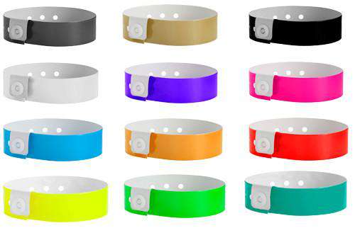 Vinyl Wristband Solid Colors