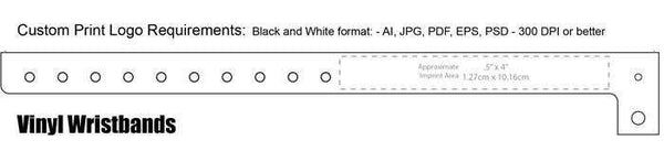 Vinyl Wristband Alternative Solid Colors