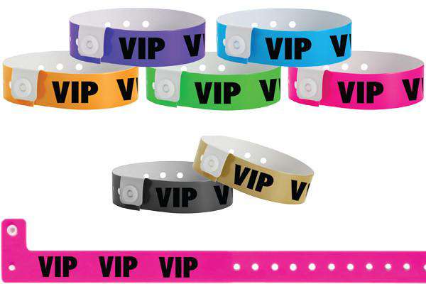 Vinyl Wristband Solid Colors VIP